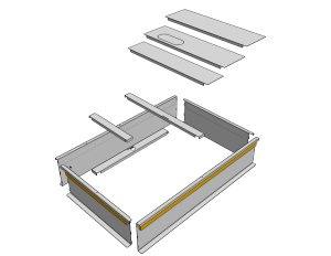 Knockdown and OEM HVAC Curbs with durable assembly features